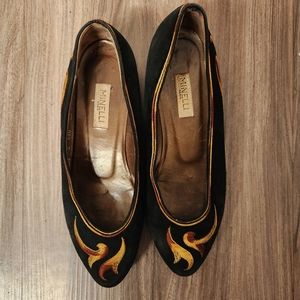 Minelli vintage suede shoes size 38.5/8
